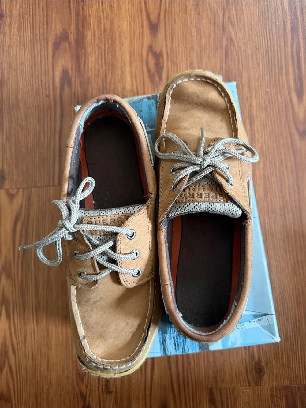 Sperry Bluefish LC Chocolate Boys Moccasins - Chocolate Brown